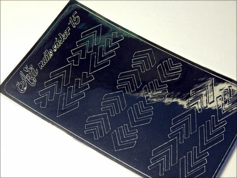 Металлизированные наклейки Arti nails Stiker цвет серебро №15 купить за 100&nbsp;руб