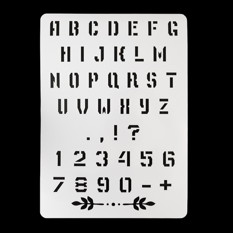 Трафарет «Английский алфавит №1», 20*28 см