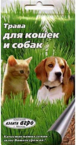 Семена Трава для кошек и собак, Дв