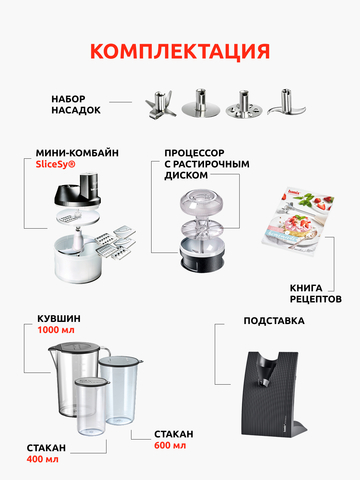 Блендер Bamix Baking M200 Black