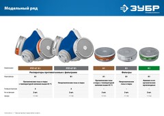 ЗУБР РПГ-67, с фильтрами А1, респиратор противогазовый, Профессионал (11140)