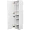 BelBagno DUE-1500-2A-SC-BL-P DUE Шкаф подвесной с двумя распашными дверцами с доводчиками, с двумя полками, универсальный, Bianco Lucido, 400x300x1500