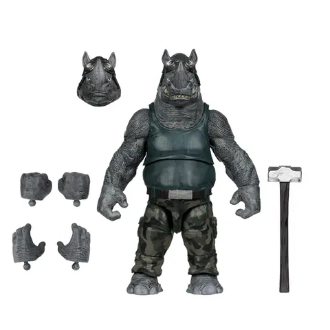 Фигурка Рокстеди с комиксом IDW Publishing Teenage Mutant Ninja Turtles: Bebop & Rocksteady