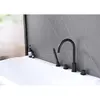 Abber Wasser Kreis AF8113B Смеситель на борт ванны, цвет: черный матовый