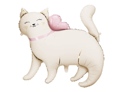 Шар "Белая кошечка" (83 х 77 см)
