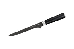 Фото Кухонный нож обвалочный Samura Mo-V Stonewash 165 мм, сталь AUS-8, рукоять G10