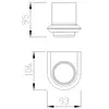 Abber Nord AA1556B Стакан для зубных щеток, цвет: черный матовый