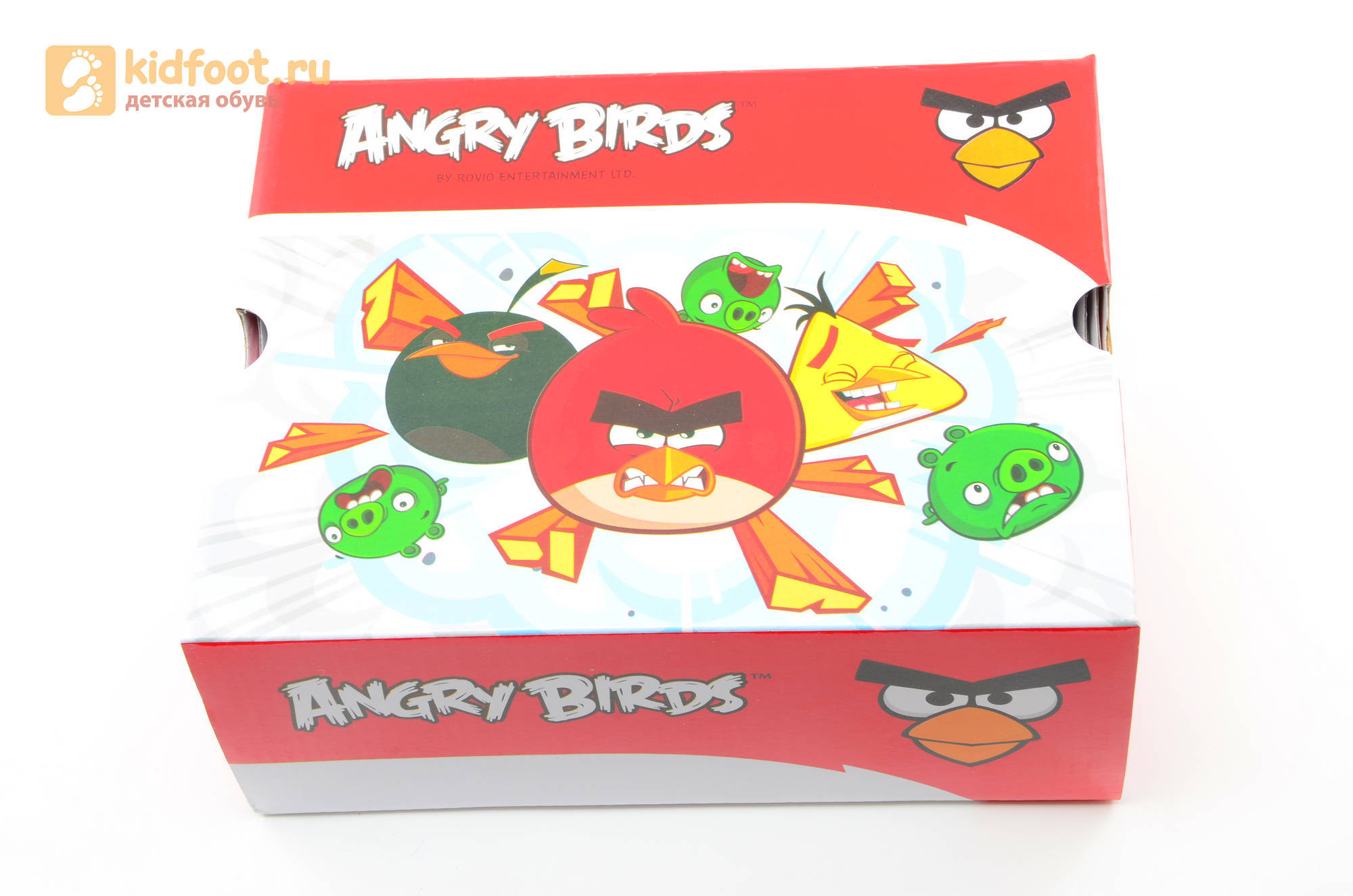 Светящиеся кроссовки для мальчиков Энгри Бердс (Angry Birds) на липучках, цвет темно серый, мигает картинка сбоку