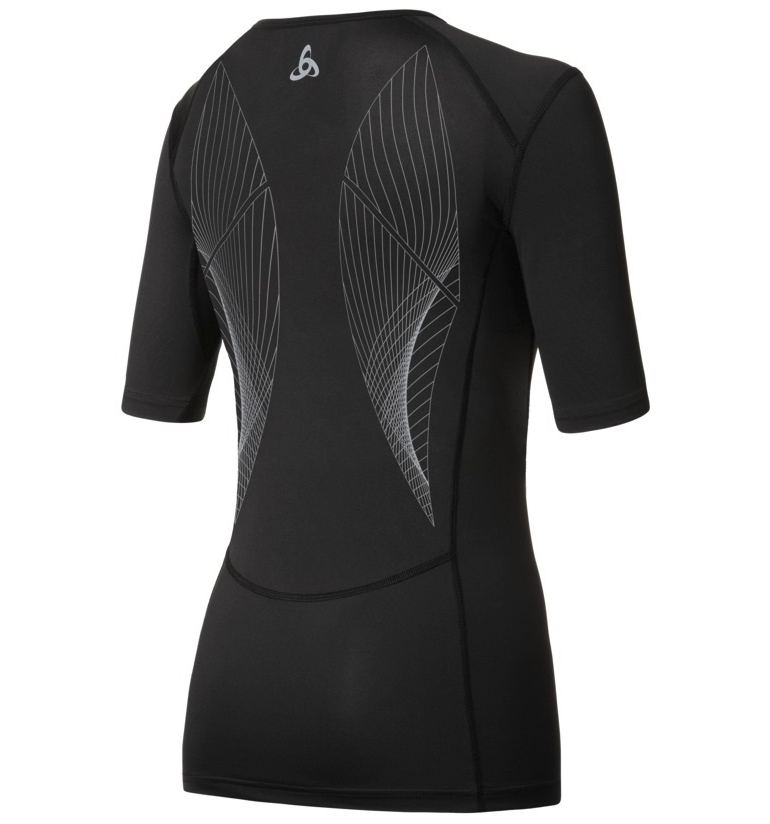 Odlo Muscle Forse женская компрессионная термофутболка черная - 2