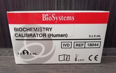 18044 Сыворотка Калибратор 5х5мл /БиоСистемс С.А., Испания/BioSystems S.A.,Spain