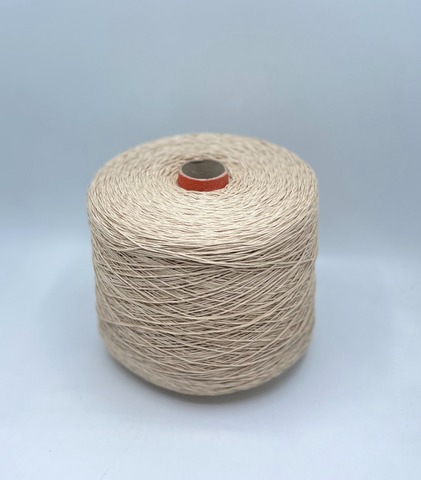 Бобинная пряжа (пр.Италия), art.Cotone, 300м/100 гр. 100%Хлопок, цвет-Бежевое мулине , арт.34848