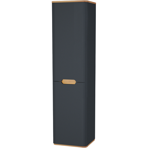 Vitra Sento 60856 Пенал с корзиной для белья, 40 см, цвет матовый антрацит, левосторонний (ножки 61069 заказываются отдельно)