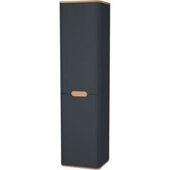 Vitra Sento 60856 Пенал с корзиной для белья, 40 см, цвет матовый антрацит, левосторонний (ножки 61069 заказываются отдельно) фото