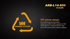 Аккумулятор АА/14500 LI-ION Fenix 3.6V, 800mAh