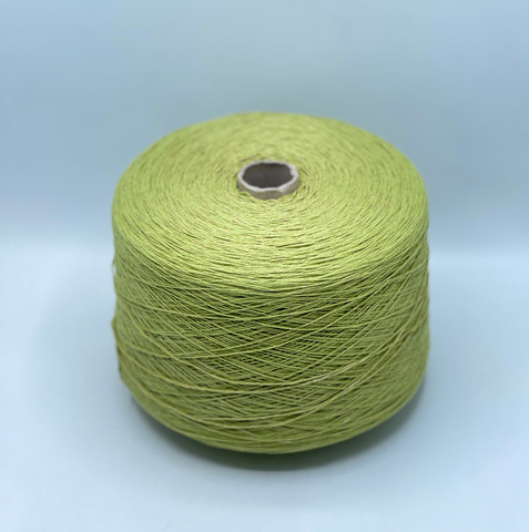 Lanificio dell Olivo, Cotton lux. 300м, 60% Хлопок, 40% Полиамид, Светло-зеленый,неоднотонный.37759