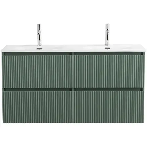 BelBagno UNO-1200-4C-SO-VO База под раковину подвесная с фрезерованными ручками по всей длине фасада с четырьмя выкатн. ящ., Еловый Матовый, 1200x455x608