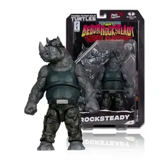 Фигурка Рокстеди с комиксом IDW Publishing Teenage Mutant Ninja Turtles: Bebop & Rocksteady