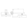 Gessi Goccia 33642#147 Душевая штанга с ручным душем и выводом воды из стены, цвет: шлифованный хром