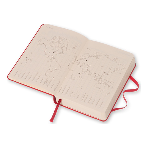 Еженедельник Moleskine Classic Wknt Pocket, цвет красный