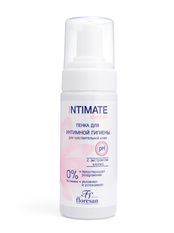 Floresan INTIMATE Пенка для интимной гигиены с экстрактом хлопка 