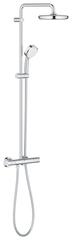 Душевая система с термостатом для настенного монтажа, GROHE Tempesta Cosmopolitan System 210, хром, (27922001)