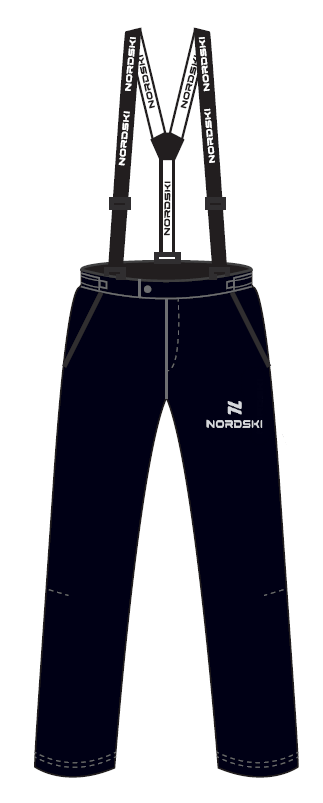 Nordski National утепленный лыжный костюм мужской Blue-Black - 6