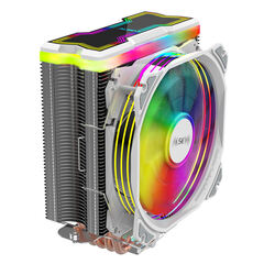Кулер для CPU Alseye M120, 1х120мм, 4-pin, Al+Cu, серебристый-белый/ARGB, 800-1700rpm, 66CFM, 33.8дБ, 4-PIPE(прямой контакт), TDP 180Вт, INTEL 1200/115x/775/1366/2011, AMD AM5/AM4/AM3(+)/AM2(+)/FM2(+)/FM1 (M120-W)