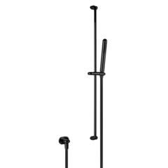 Gessi Goccia 33642#299 Душевая штанга с ручным душем и выводом воды из стены, цвет: черный фото