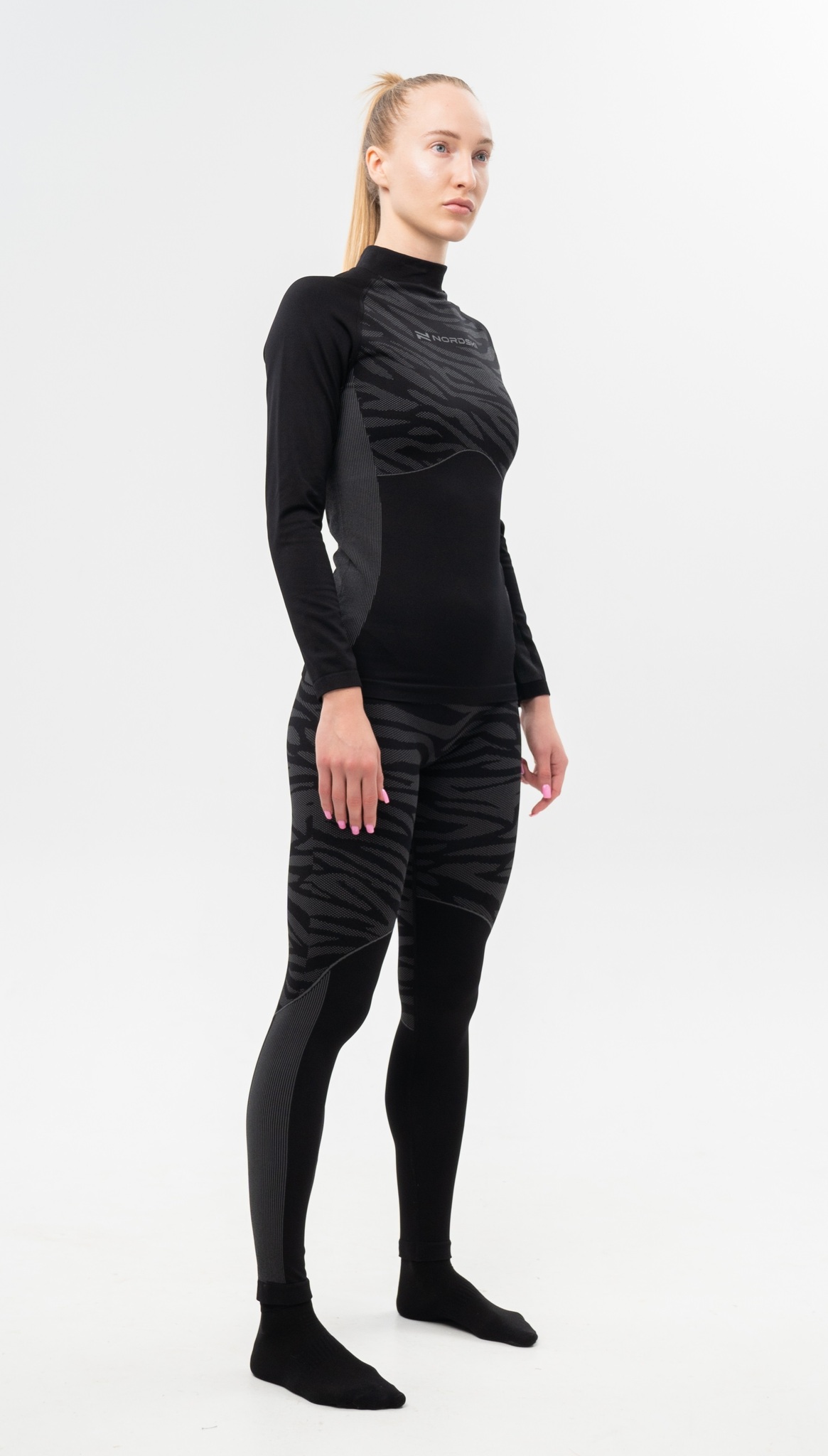 Женский комплект термобелья Nordski Snake black-grey - 2