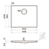Omoikiri 4997477 Мойка Kiten 48 INT-WH Artceramic/белый
