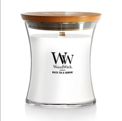 Свеча ароматическая WoodWick White Tea&Jasmine маленькая 85 г.