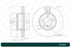 Диск тормозной G-brake  GR-20211