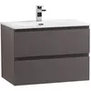 BelBagno KRAFT 39-700/390-2C-SO-GSO База под раковину подвесная с фрезерованными ручк. по всей дл. фасада с 2 выкатн. ящ.,Темно-Серый Мат.,700x395x500