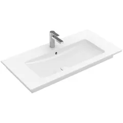 Villeroy&Boch Venticello 4104AL01 Раковина на тумбу 100x50, отверстия для смесителя-1 сквозное, 2 промаркированных, с переливом, материал-керамика, цвет-альпийский белый фото