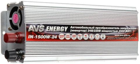 Автомобильный инвертор 24/220V AVS IN-1500W-24 Автомобильный инвертор 24/220V AVS IN-1500W-24