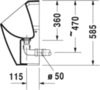 Duravit ME by Starck 2814300007 Писсуар