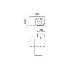 Проектор Fost SURFACE Ш90 42W белый 23° 2700K CRI97 TRIAC