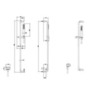 Gessi Goccia 33642#299 Душевая штанга с ручным душем и выводом воды из стены, цвет: черный