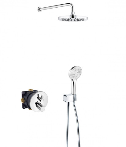 Kludi Zenta 388320545 Комплект душевой системы внутреннего монтажа, цвет: хром