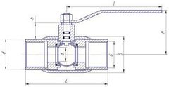 Конструкция LD КШ.Ц.М.GAS.080.025.Н/П.02 Ду80