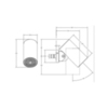 Gessi Spotwater 57263#031 Душевая головка для настенного крепления, с регулируемым углом наклона. ТРОПИЧЕСКИЙ ЛИВЕНЬ., цвет: хром
