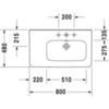 Duravit DuraStyle 2326800000 Раковина мебельная