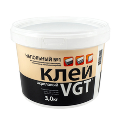 Клей акриловый напольный № 1 "Эконом" 3 кг ВГТ, 2821