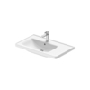 Duravit D-Neo 2369800060 Раковина накладная 800х480 мм,, ассим-раковина слева, с переливом, без отв. под смеситель, цвет: белый