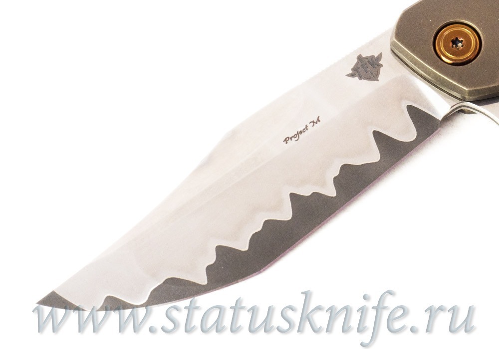 Нож TFK Stone Project M Laminate Mammoth Titanium Bronze