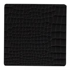 Подстаканник квадратный 10x10 см LindDNA Croco black 9898