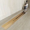 RGW 76215380-06 Душевой трап RGW SDR-53Gb-80 V-образный 800 Золото браш ? 50 мм сифон + ножки, под плитку