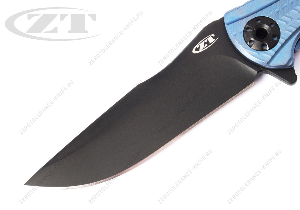 Нож Zero Tolerance 0609BLUBLK First 6 RJ Martin - фотография 