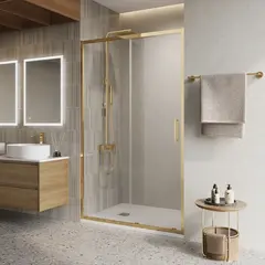 BelBagno LUCE-BF-1-110-C-ORO Душевая дверь фото