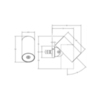 Gessi Spotwater 57265#031 Душевая головка для настенного крепления, с регулируемым углом наклона. РАСПЫЛЕНИЕ., цвет: хром